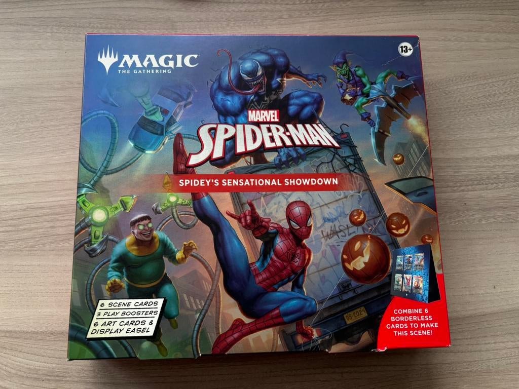 Magic the Gathering - Marvel's Spider-man Scene Box, Ophalen of Verzenden, Zo goed als nieuw, Foil
