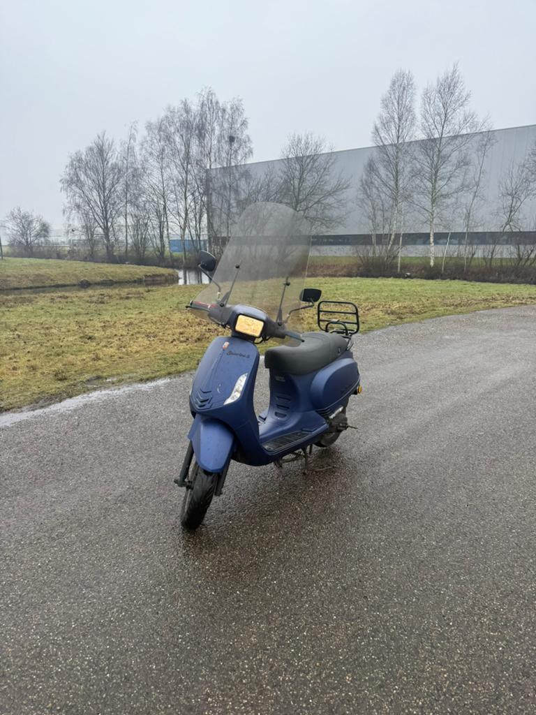La Souris Sourini S Snor Scooter Blauw Kenteken, Fietsen en Brommers, Dion, Benzine, Dion, Ophalen