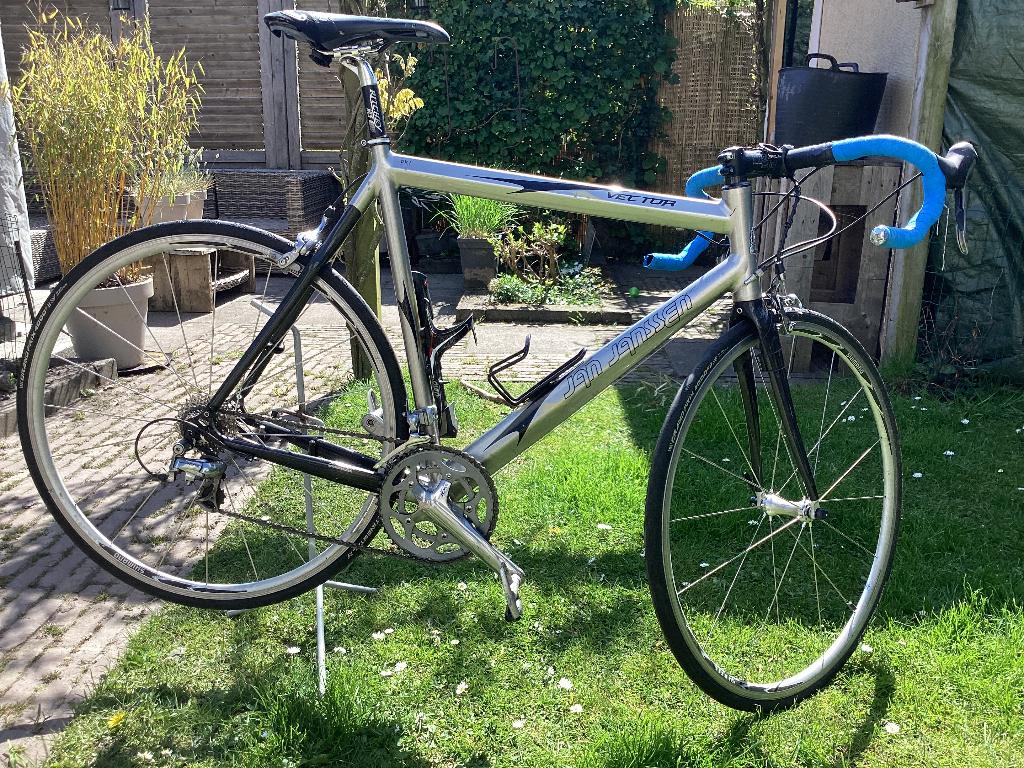 Jan Janssen racefiets, 28 inch, Gebruikt, 10 tot 15 versnellingen, Velgrem