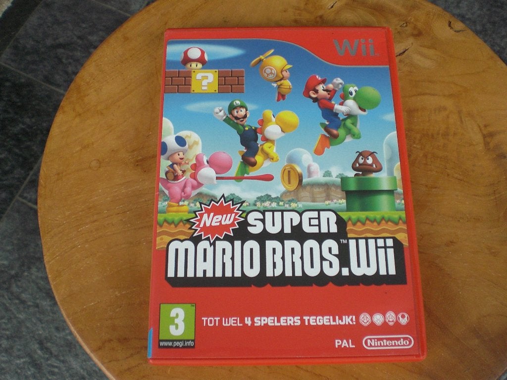 Wii-spel New Super Mario Bros.Wii, Avontuur en Actie, Verzenden, Zo goed als nieuw, 3 spelers of meer