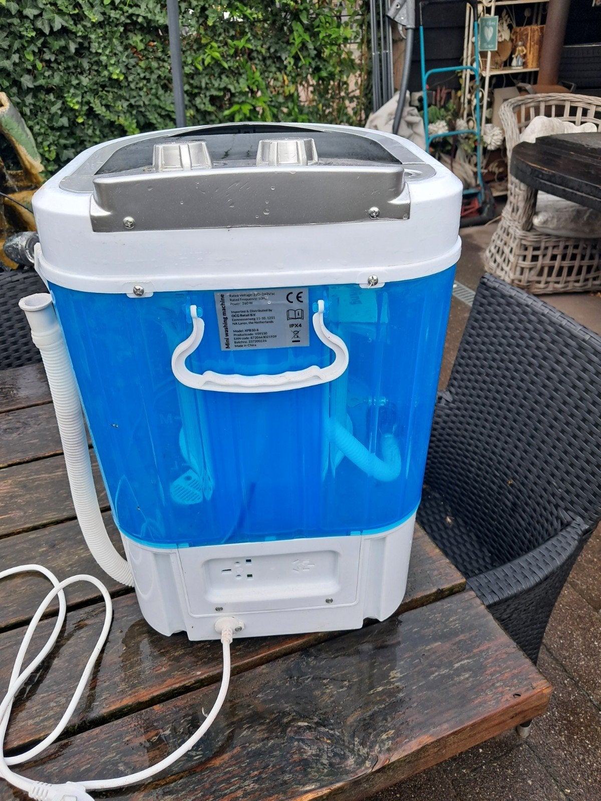 Compacte mini wasmachine - ideaal voor kleine ruimtes, Witgoed en Apparatuur, Wasmachines, Ophalen, Minder dan 1200 toeren, Minder dan 85 cm