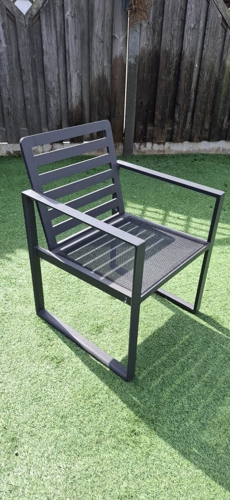 Foto 5 van Tuintafel met granieten tafelblad, incl. 8 stoelen