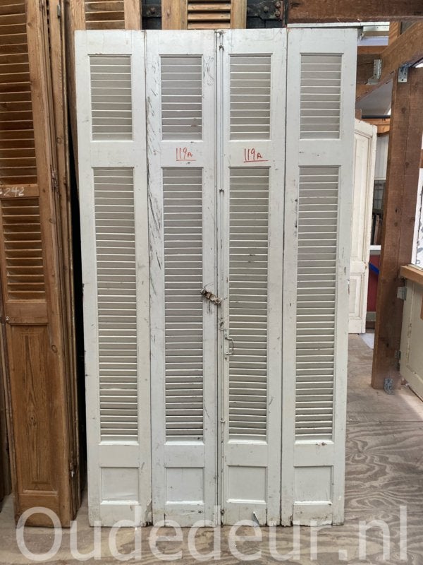 nr. L119a set louvre met paneel, Doe-het-zelf en Verbouw, Deuren en Horren, Niet ingevuld, Niet ingevuld, Niet ingevuld