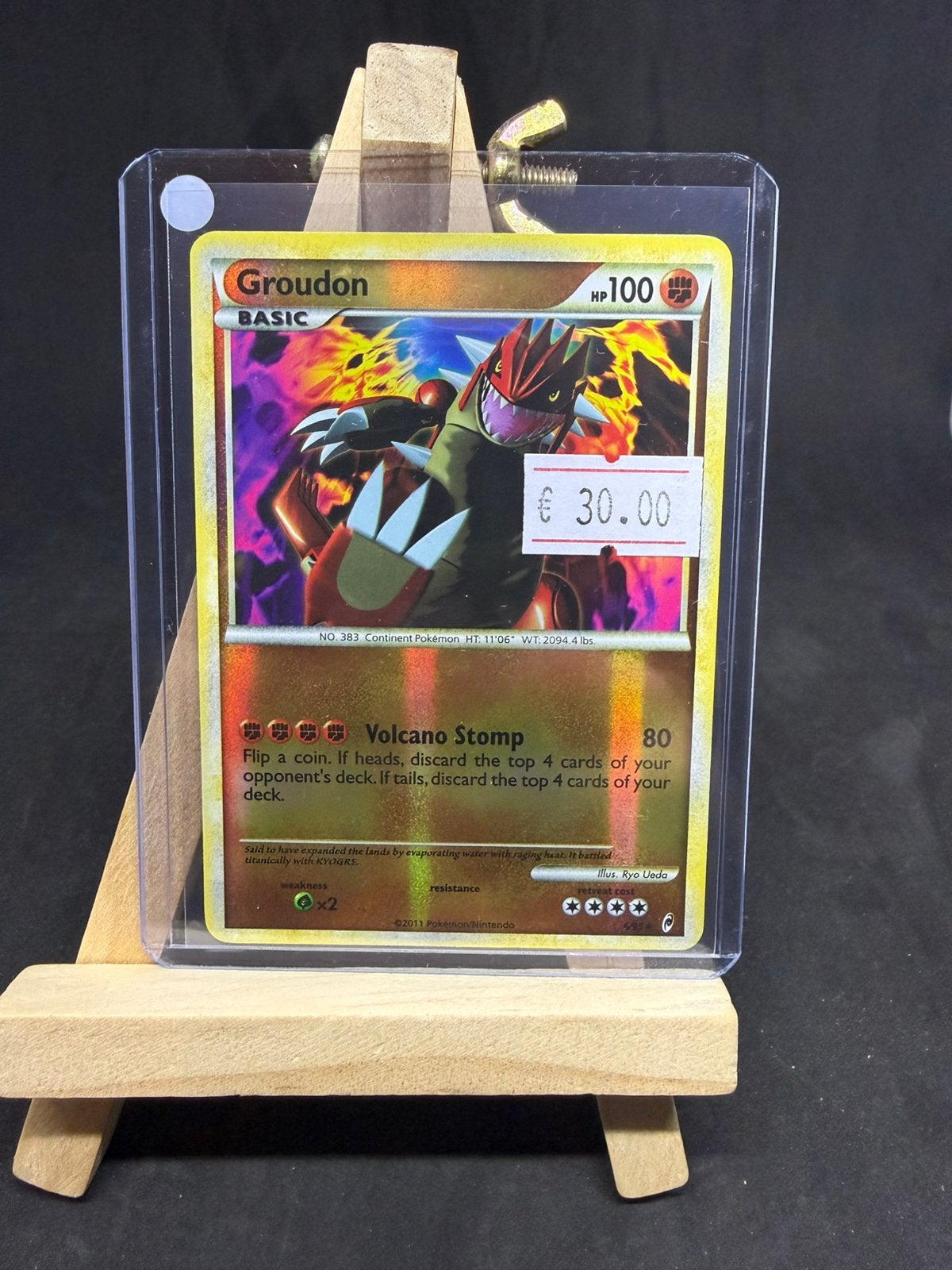 Groudon 6/95 reverse holo nm/nm-, Ophalen of Verzenden, Zo goed als nieuw
