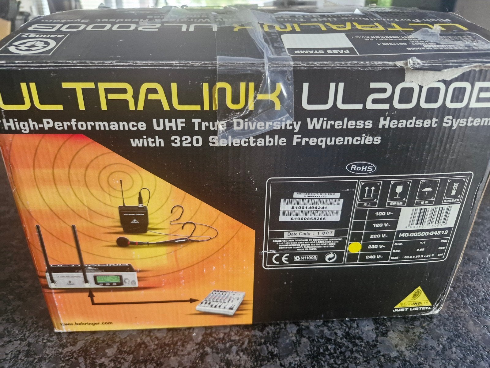 draadloze Headset Behringer, Ophalen of Verzenden