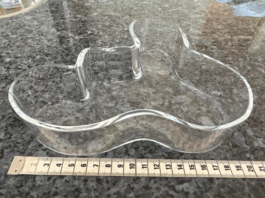Iittala Alvar Aalto serveerschaal 20 cm, Schaal, Ophalen of Verzenden, Overige vormen, Glas