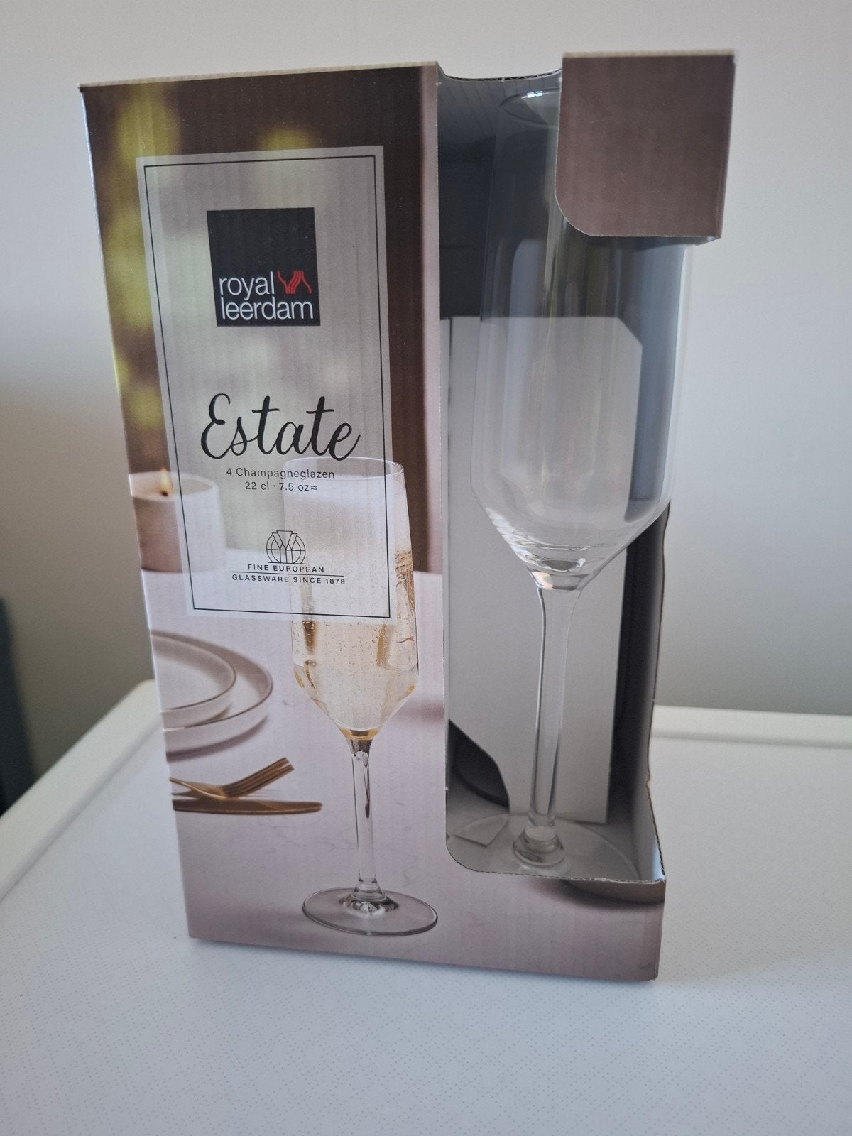 royal leerdam champagne glazen, Ophalen of Verzenden, Zo goed als nieuw, Overige typen
