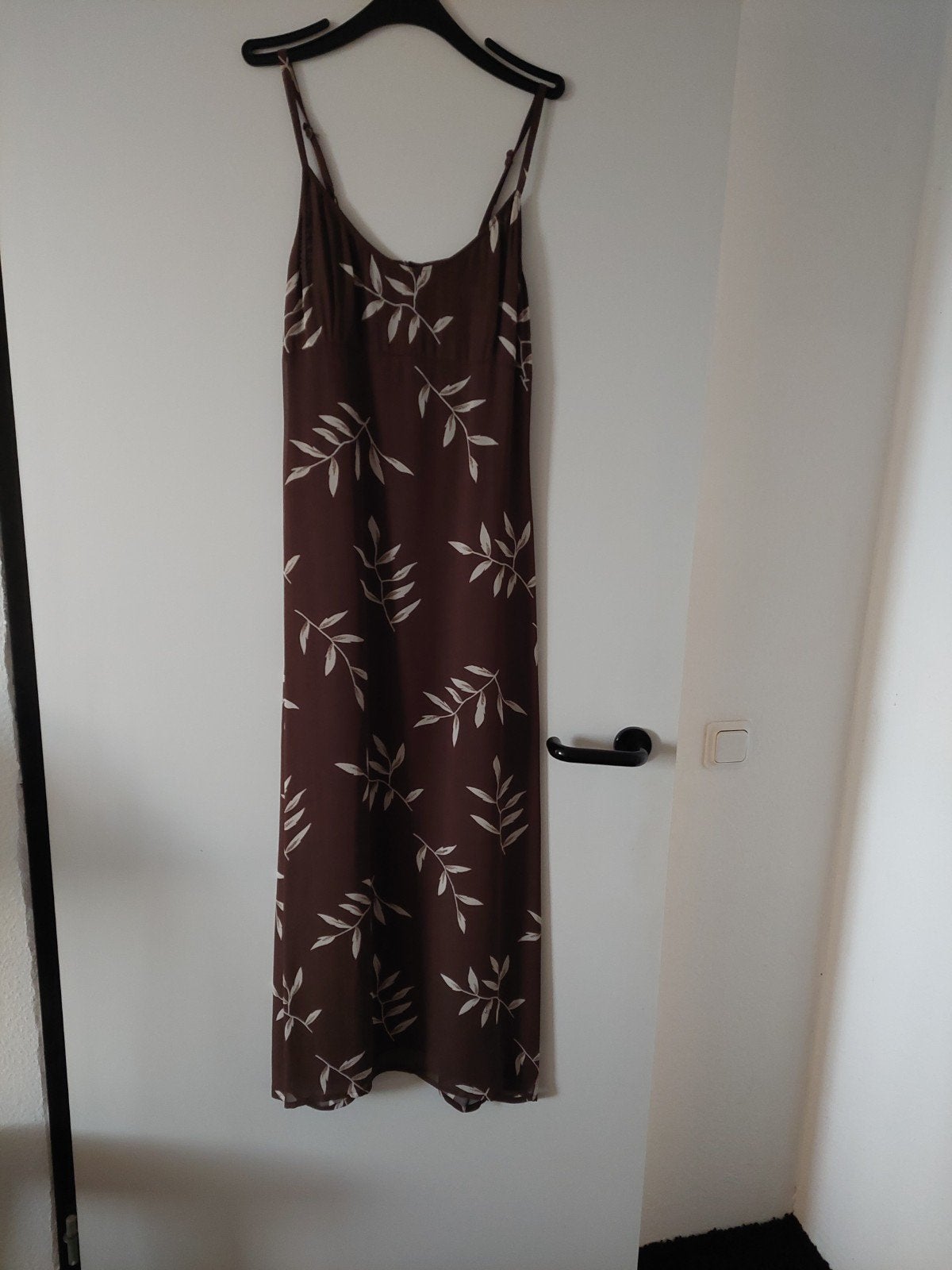 Zomerjurkje midi bruin/off white, Bruin, Bogie, Ophalen of Verzenden, Zo goed als nieuw
