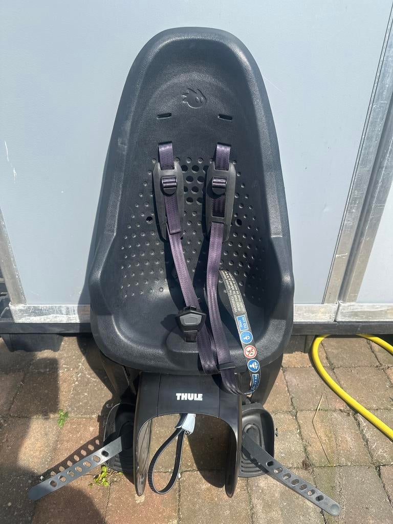 Thule Yepp Maxi Achterzitje - Zwart, Achterzitje, Ophalen of Verzenden, 9 t/m 36 kg, Gebruikt