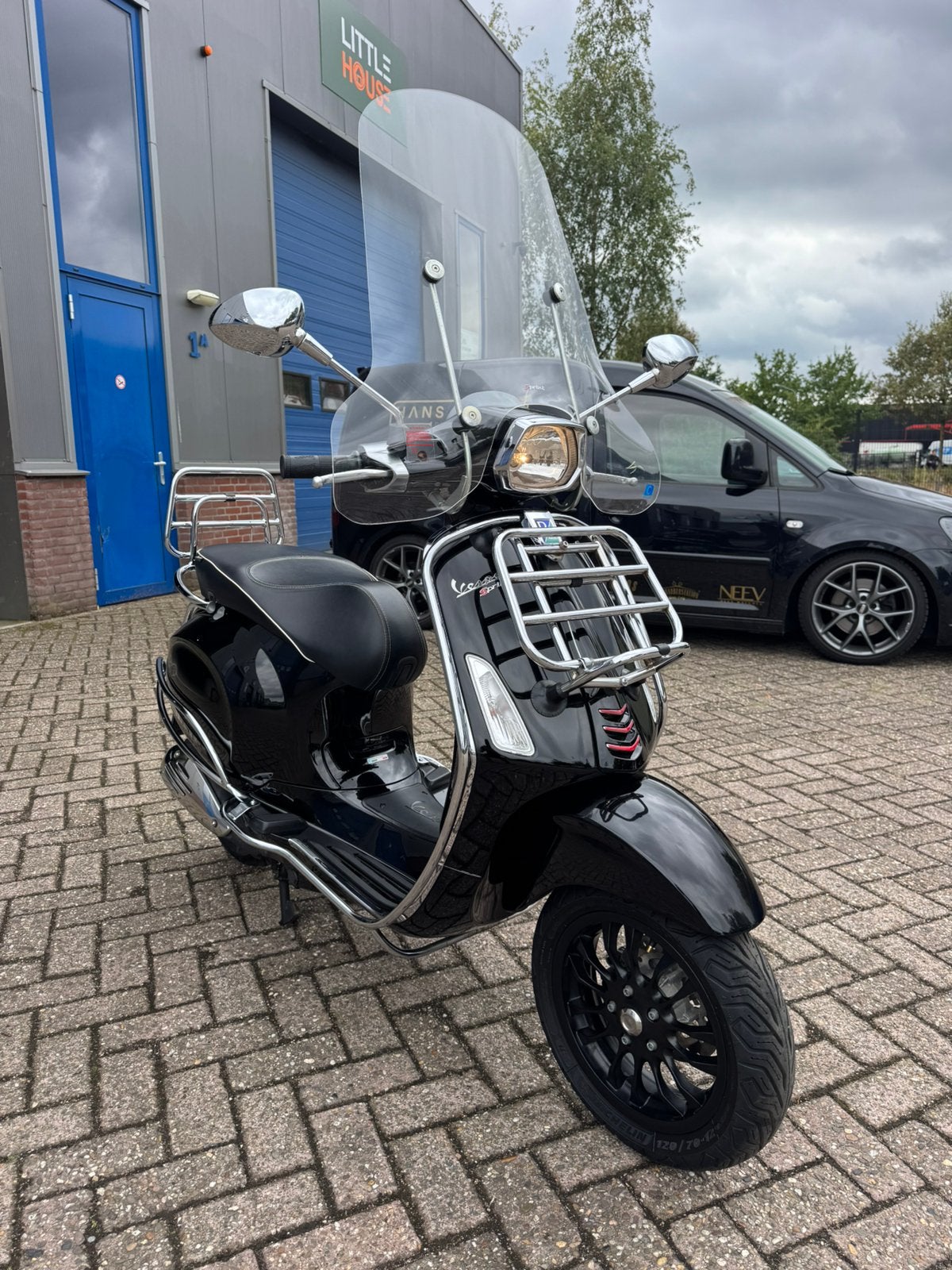 Vespa Sprint 50cc Blauw kenteken, Ophalen, Maximaal 45 km/u, Vespa S, Zo goed als nieuw