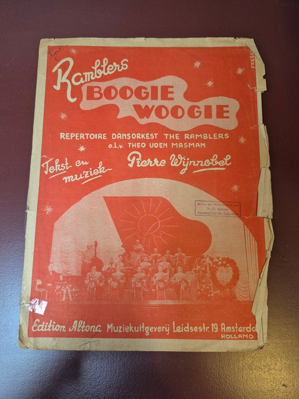 The Ramblers Boogie Woogie bladmuziek - Vintage, Muziek en Instrumenten, Bladmuziek, Gebruikt, Ophalen of Verzenden, Orkest, Artiest of Componist