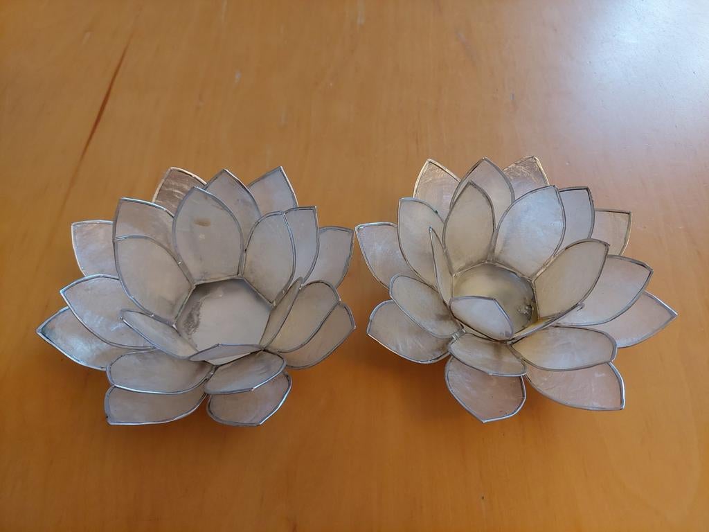 Lotus sfeerlicht, Ophalen, Overige materialen, Gebruikt, Wit