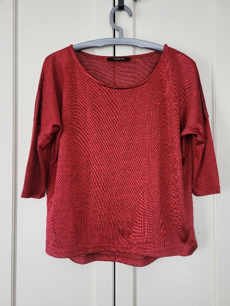Supertrash top, driekwart mouwen, rood, maat M, Kleding | Dames, Maat 38/40 (M), Supertrash, Ophalen of Verzenden, Zo goed als nieuw