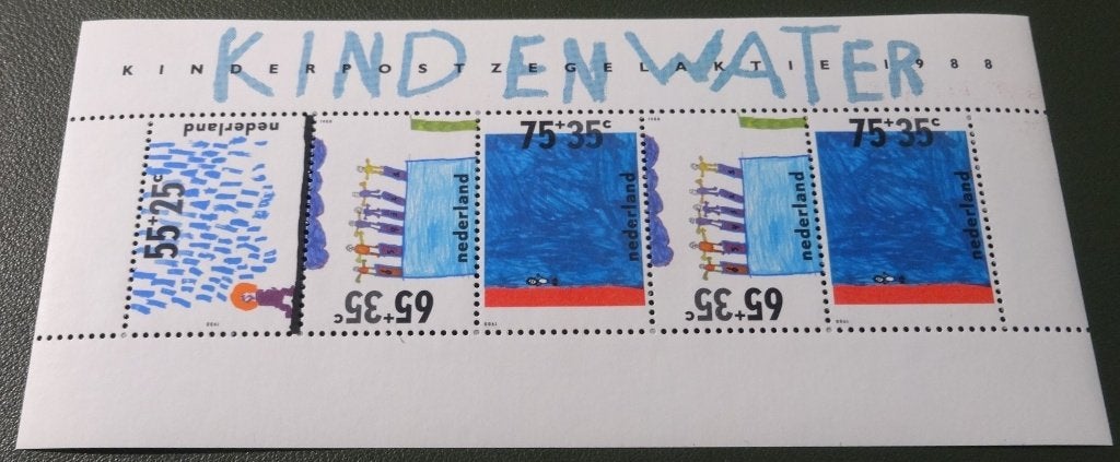 Blok Kinderpostzegels 1988 - 1418 - Kind en Water - PNe01-16, Postzegels en Munten, Postzegels | Nederland, Verzenden, Postfris