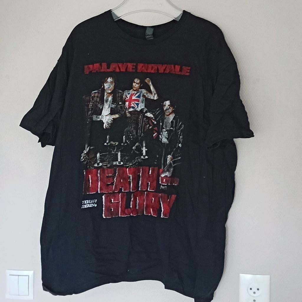 Palaye royale death or glory tour shirt maat xl, Ophalen of Verzenden, Zo goed als nieuw, Maat 56/58 (XL), Zwart