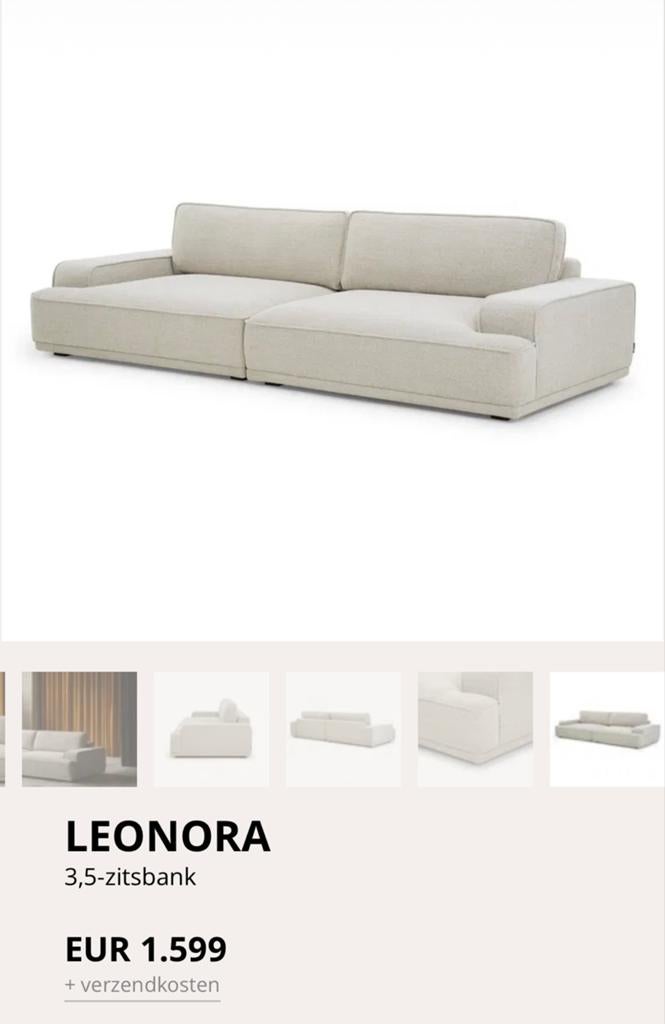 Sofa Company LEONOR Sofa, Huis en Inrichting, Ophalen, Zo goed als nieuw