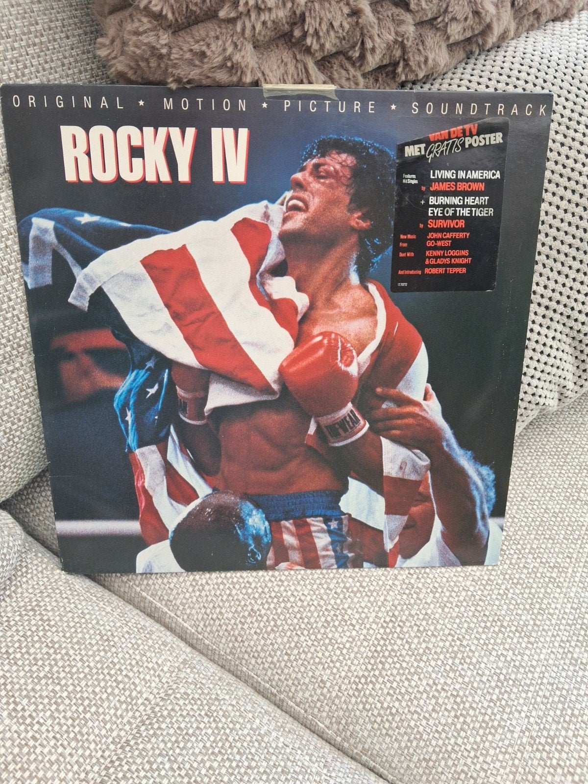 Rocky IV Original Motion Picture Soundtrack LP Vinyl, LP, Gebruikt, Soundtrack, Inclusief poster