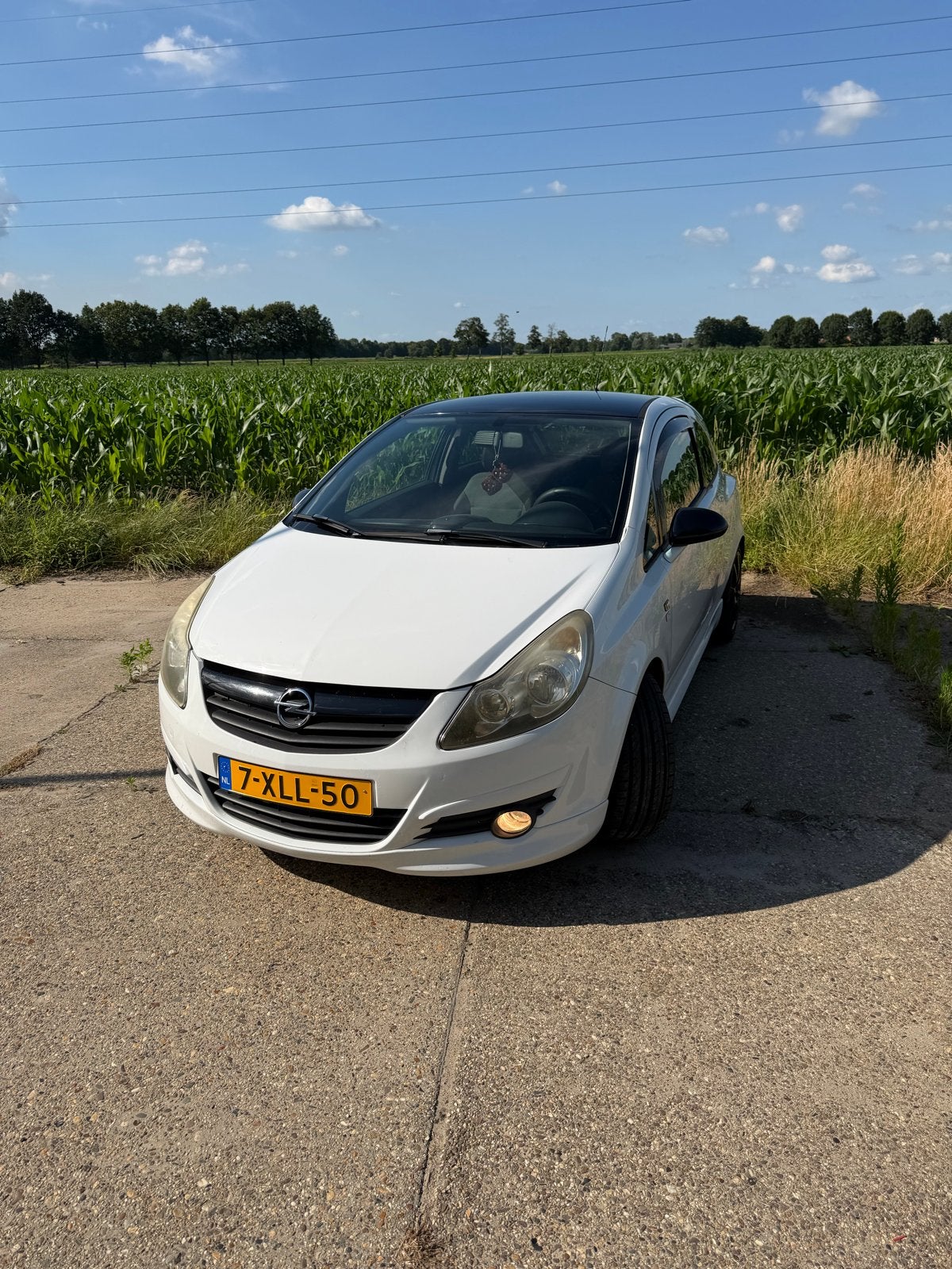 Opel Corsa 2008 Wit, Voorwielaandrijving, Leder en Stof, Wit, Handgeschakeld