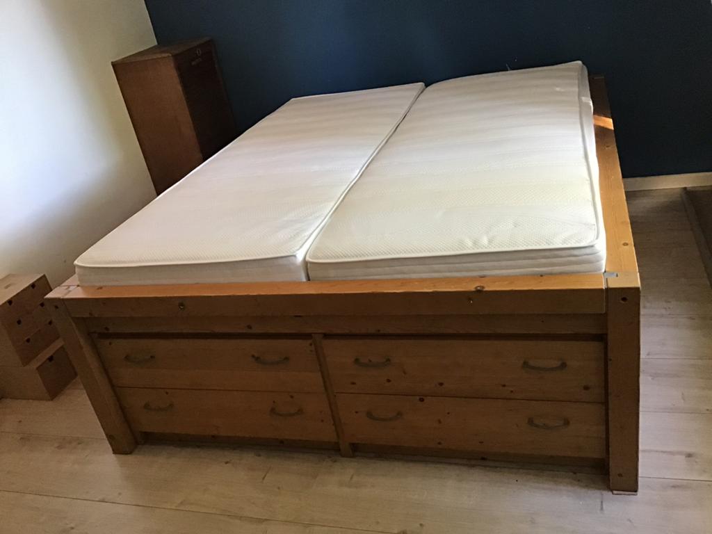 Tweepersoonsbed kajuitbed Lundia, Ophalen, Gebruikt, Lundia, Tweepersoons
