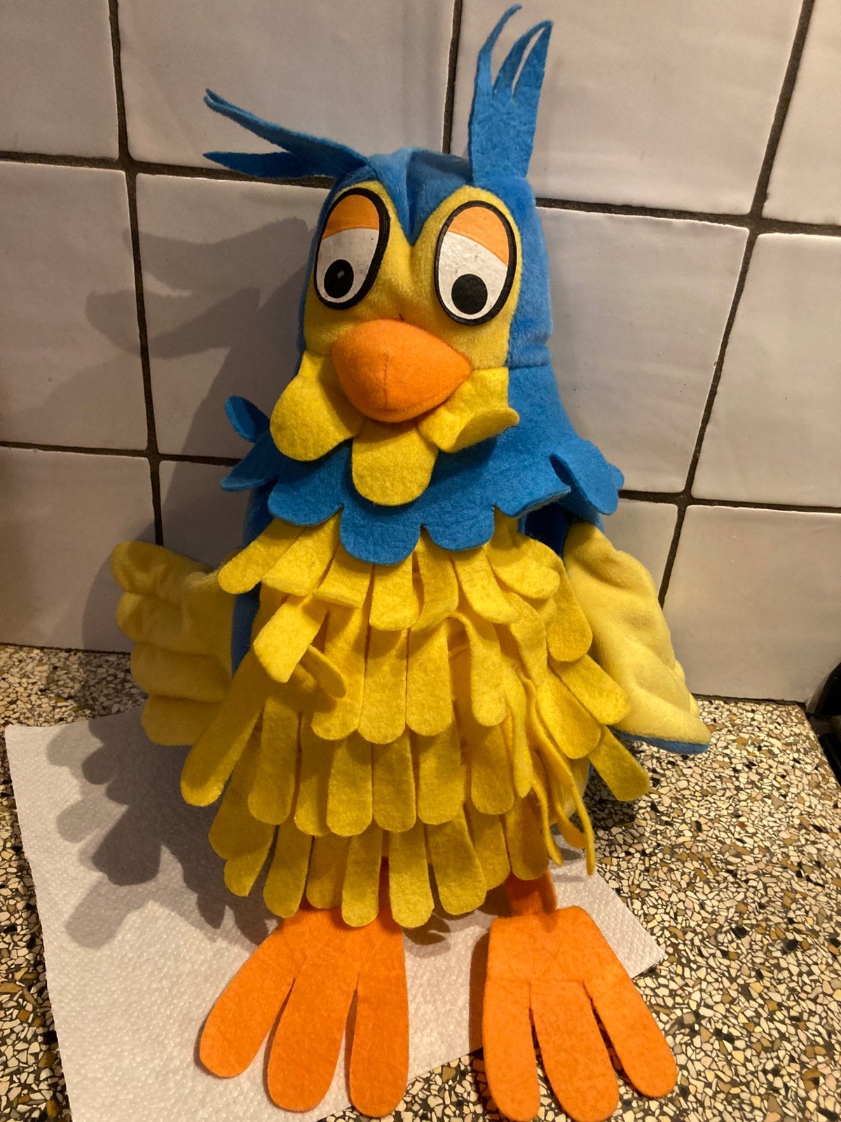 Oude handpop meneerde uil, Ophalen of Verzenden, Zo goed als nieuw, Overige typen