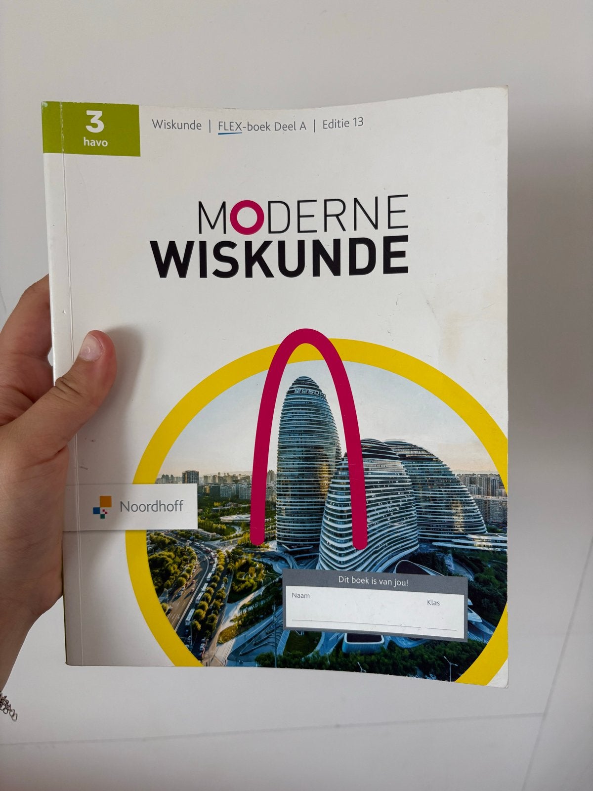 Moderne Wiskunde 3 havo FLEX-boek Deel A Editie 13, Boeken, Ophalen of Verzenden, Zo goed als nieuw, HAVO, Wiskunde A