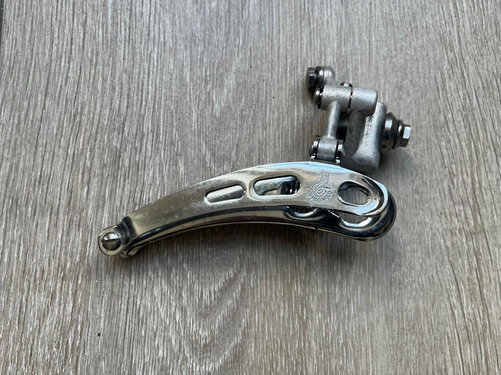 Campagnolo Record voor derailleur aanlas 2dehands, Ophalen of Verzenden, Gebruikt, Racefiets, Derailleur of Ketting