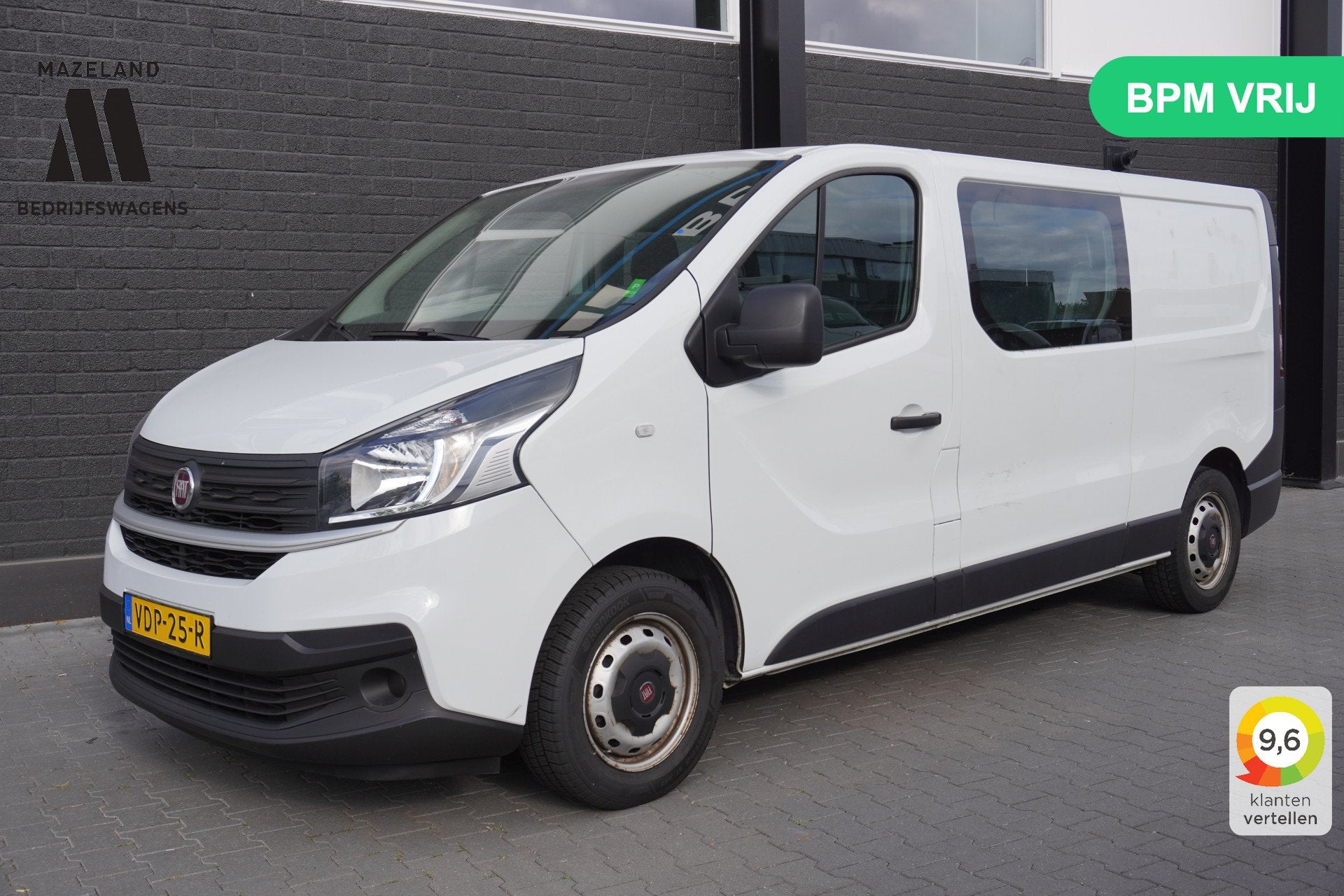 Fiat Talento 1.6 MJ 125PK L2 Dubbele Cabine EURO 6 - Airco -, Auto's, Voorwielaandrijving, Stof, Gebruikt, 4 cilinders