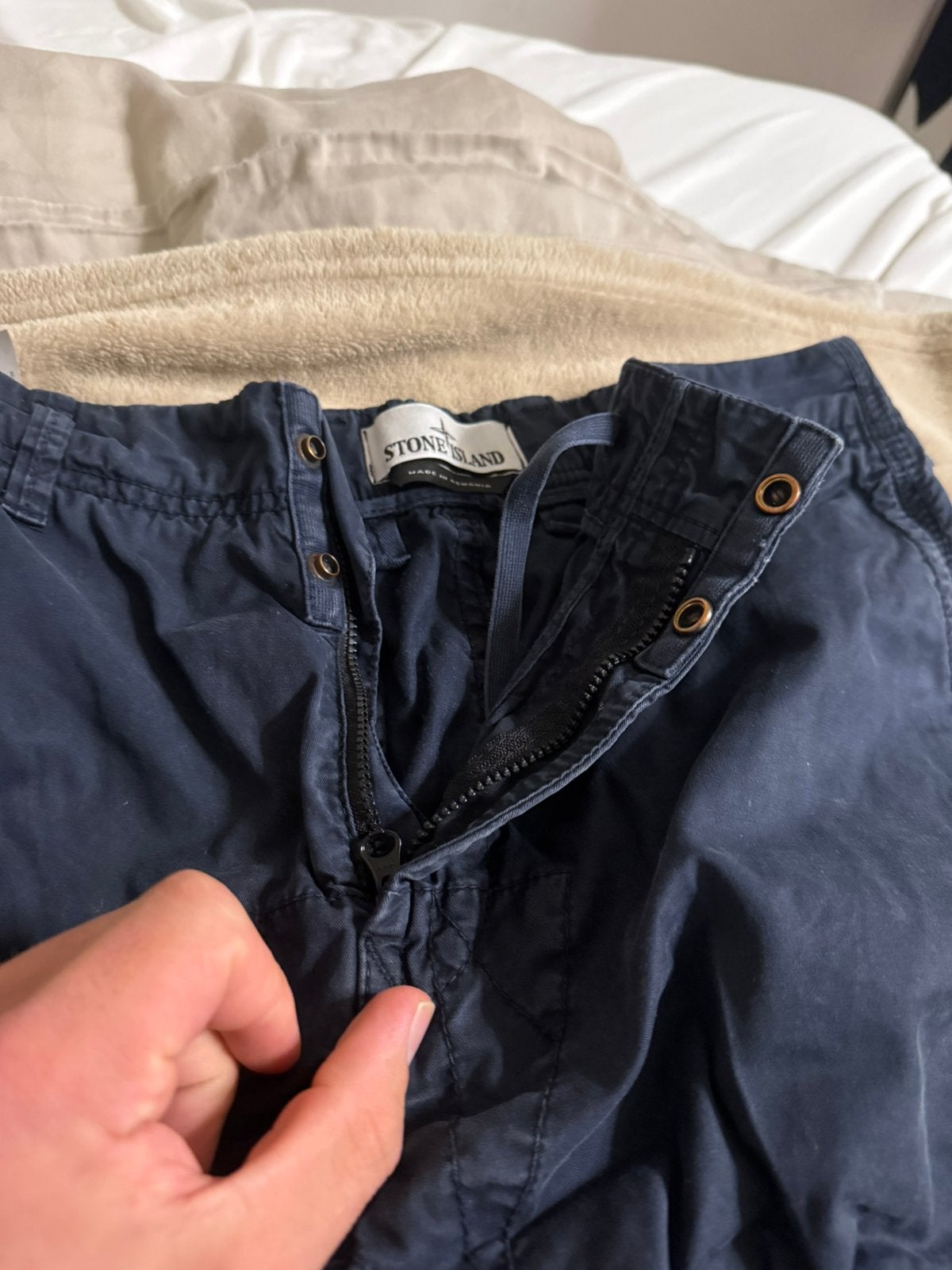Stone Island cargo broek – donkerblauw – W30, Ophalen of Verzenden, Zo goed als nieuw, Maat 48/50 (M), Blauw