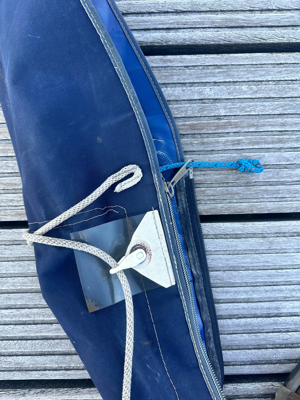 Blauwe rolfokhoes voor rolfok of genua, Watersport en Boten, 30 tot 60 m², 6 meter of meer, Gebruikt, Ophalen of Verzenden