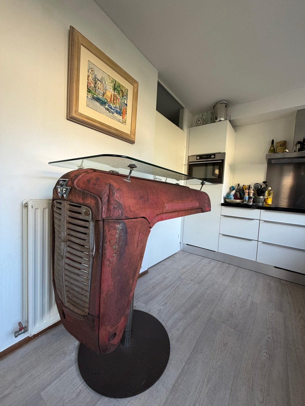 Unieke Massey Ferguson 35 tractortafel – vintage, Ophalen of Verzenden