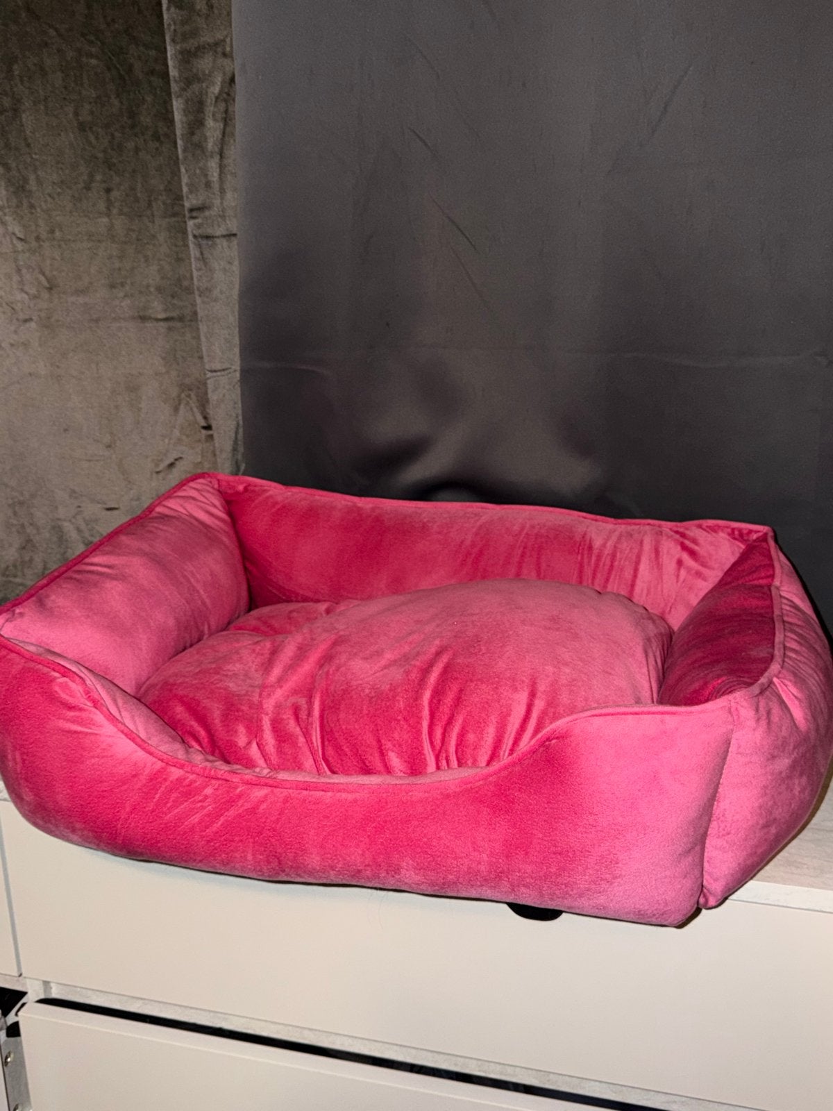 Velvet roze hondenmand, Ophalen of Verzenden, Zo goed als nieuw, Overige