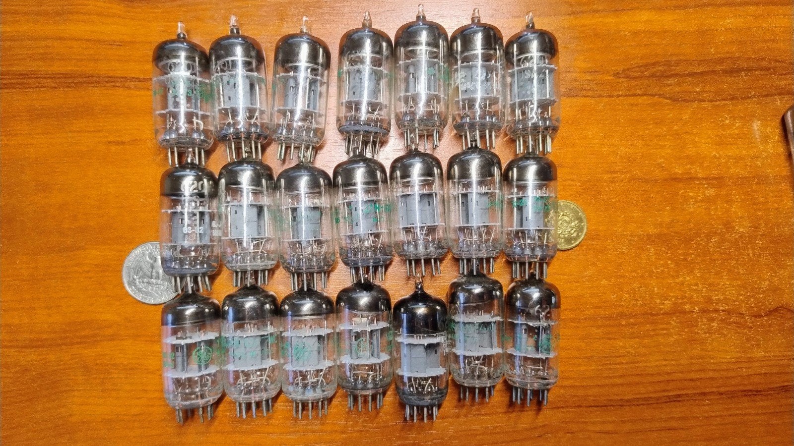 21x General Electric (GE) 6201 Buizen / Vacuum Tubes (Triple, Ophalen of Verzenden