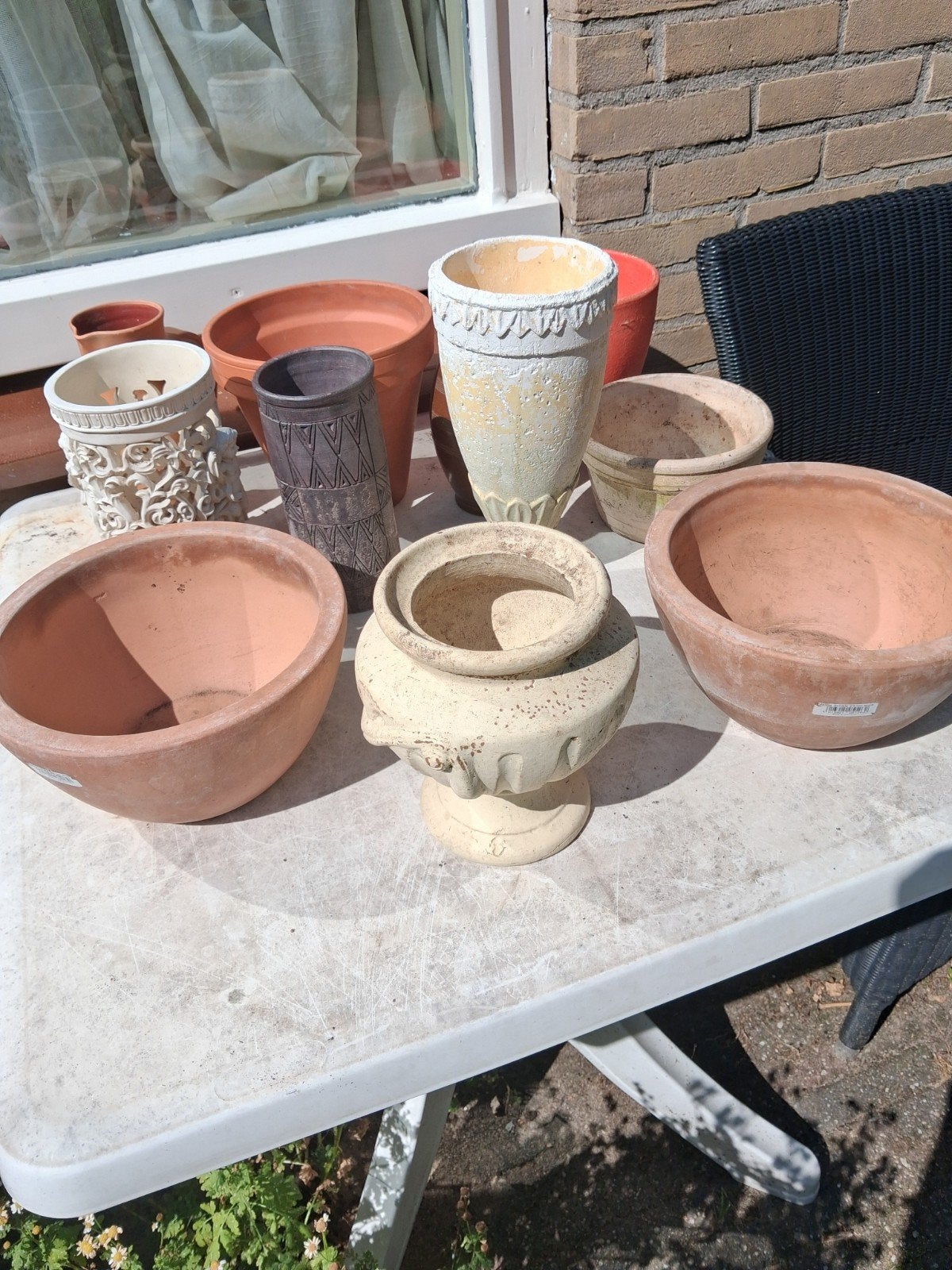 Terracotta potten, Ophalen, Rond, Minder dan 25 cm, Minder dan 40 cm