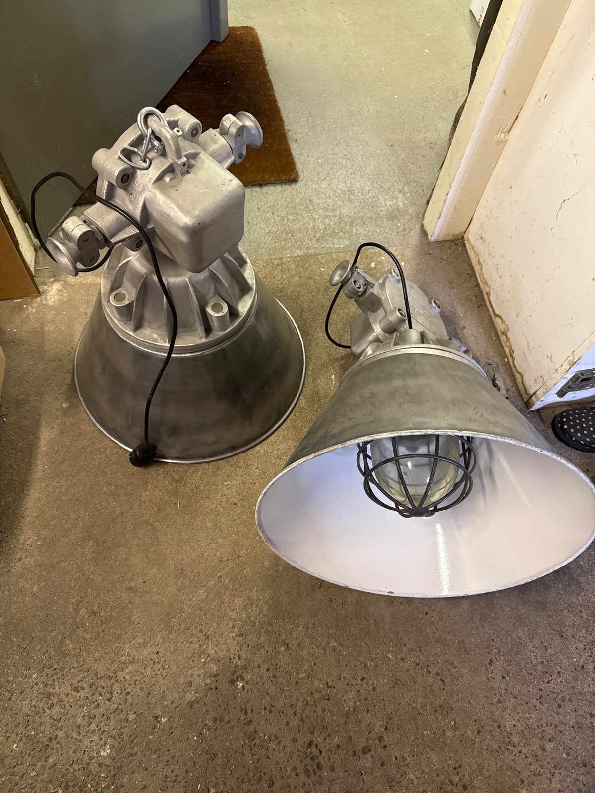 Zware metalen vintage hanglamp - Industrieel design, Ophalen