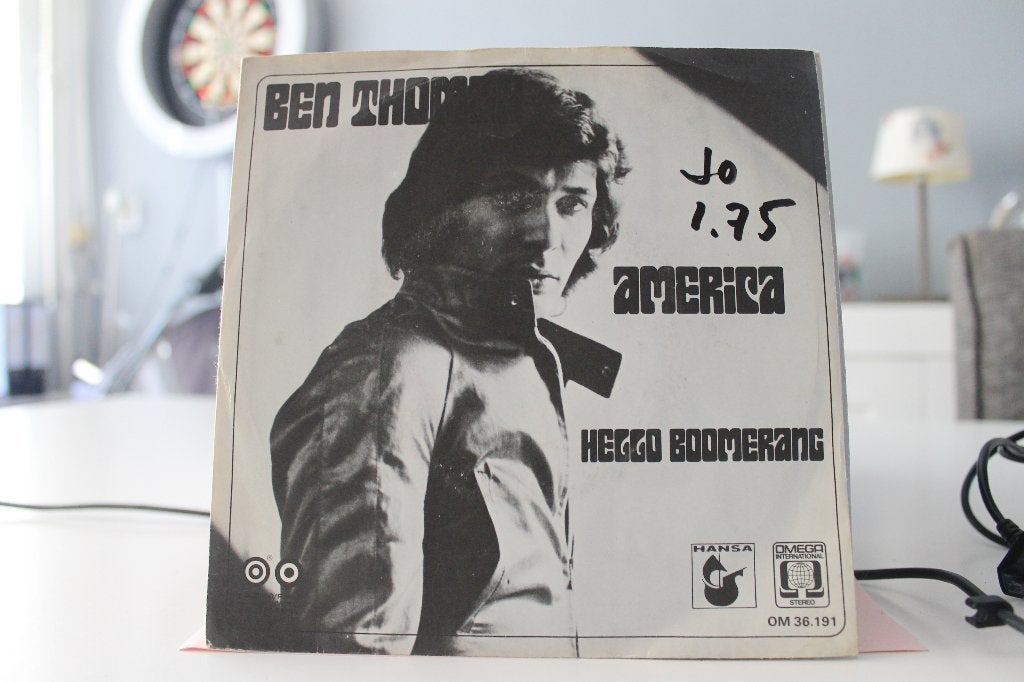 7" Single Ben Thomas - America / Hello Boomerang, Gebruikt, 7 inch, Ophalen of Verzenden, Pop