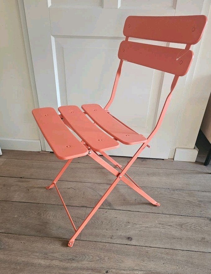 5x ijzeren klapstoelen (NIEUW), Ophalen, Nieuw, Metaal, Stapelbaar