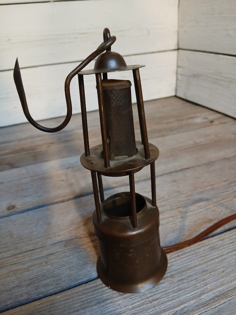 Mijnlamp miniatuur en electrisch, werkend., Ophalen of Verzenden
