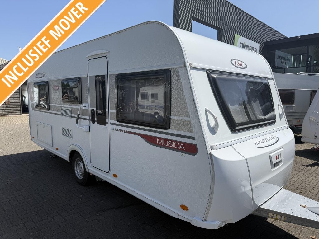 LMC MUSICA 490 E APARTE BEDDEN RONDZIT MOVER TENT (TOPSTAAT), Caravans en Kamperen, Caravans, Rondzit, Bedrijf, Ringverwarming