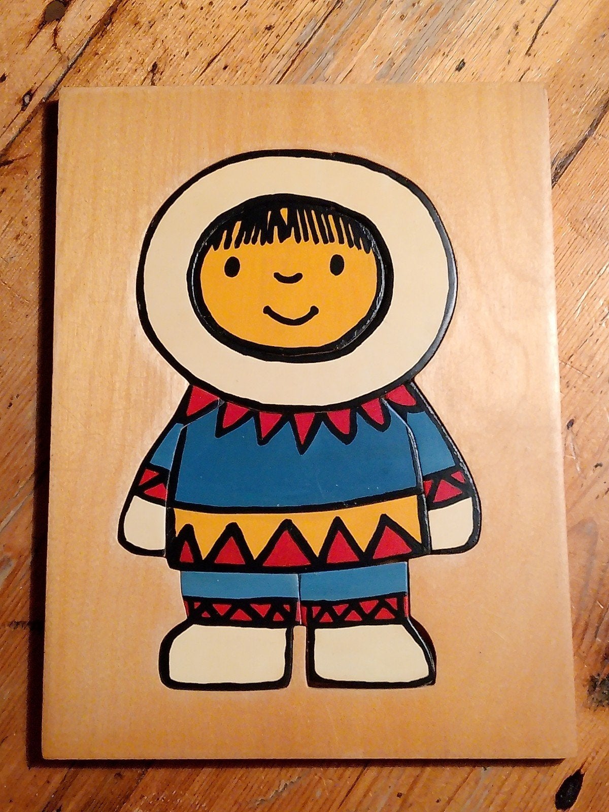 Houten Insteekpuzzel Eskimo - Dick Bruna, Ophalen of Verzenden, Zo goed als nieuw, Overige typen