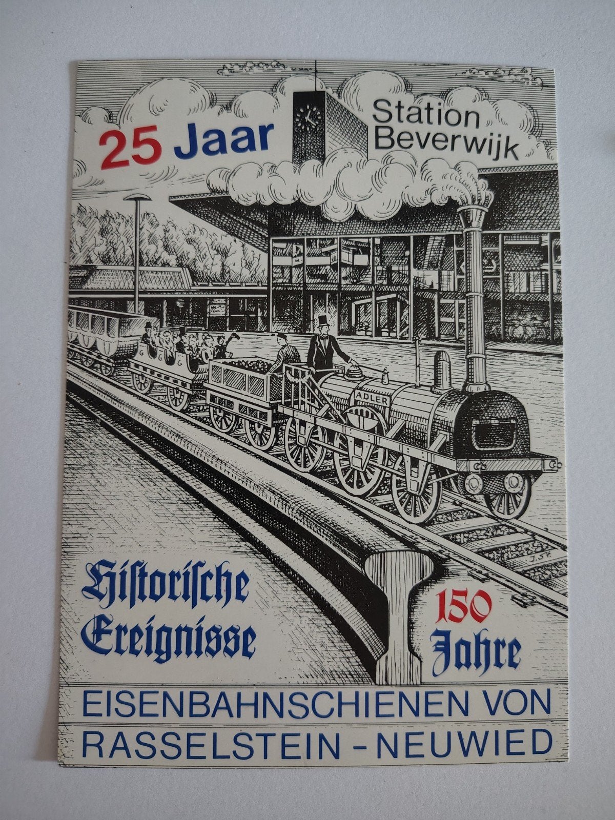 Duitsland Gelegenheidskaart 25 jaar station Beverwijk 1985, Ophalen of Verzenden, 1990 tot heden