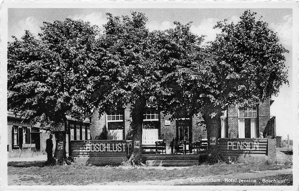703-379-031 Oudemirdum Hotel-Pension Boschlust, Verzamelen, Ophalen of Verzenden, Voor 1920, Friesland