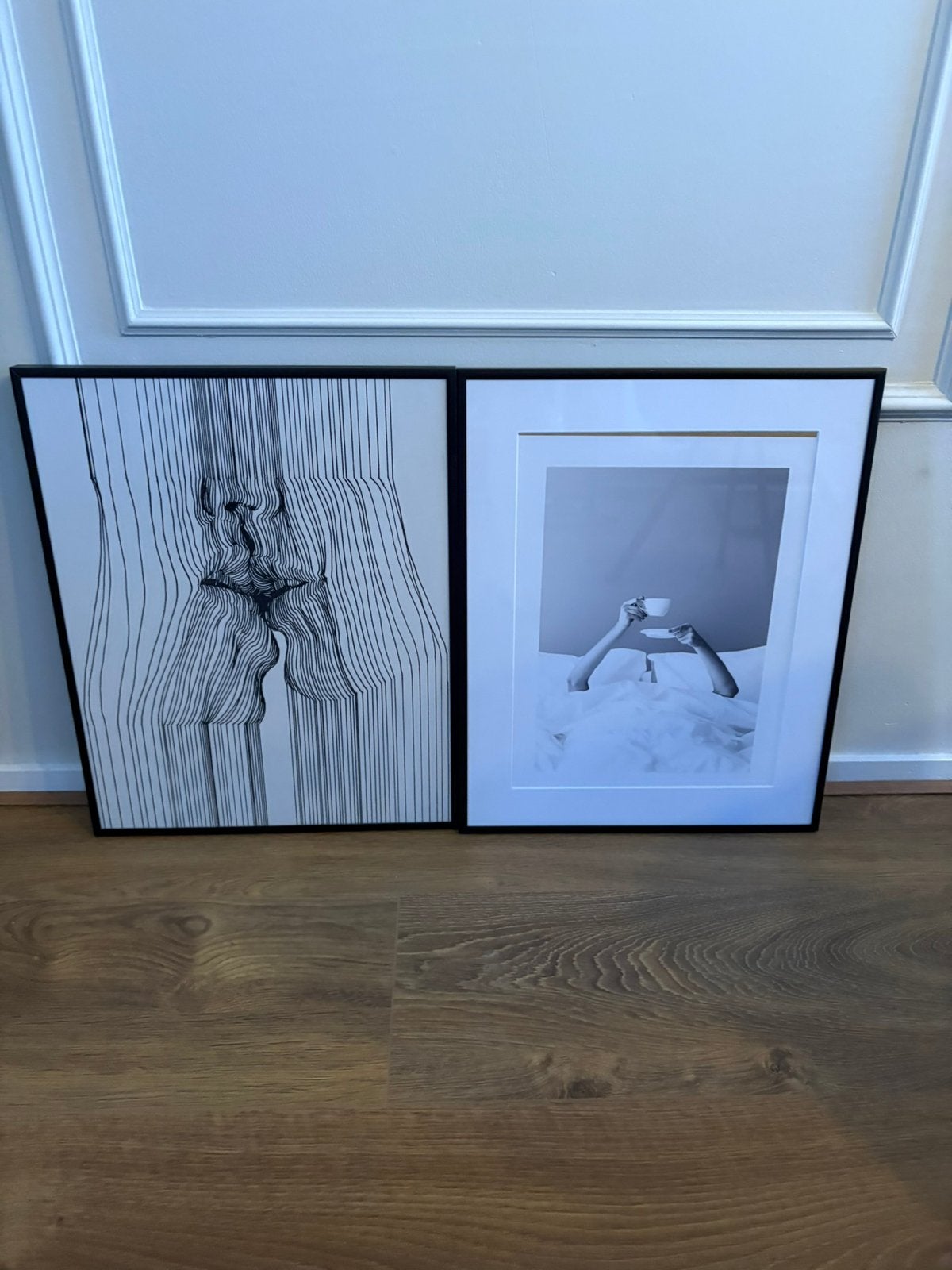 Desenio Fotolijsten 50x40 met 2 Posters, Ophalen, Zo goed als nieuw, Zwart