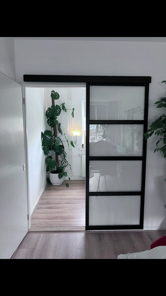 Glazen schuifdeur, Doe-het-zelf en Verbouw, Deuren en Horren, Ophalen, 120 cm of meer, Binnendeur, Zo goed als nieuw
