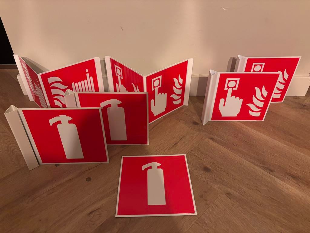 Brandveiligheid picto’s 20x20cm, Ophalen, Nieuw, Overige typen, Overige soorten