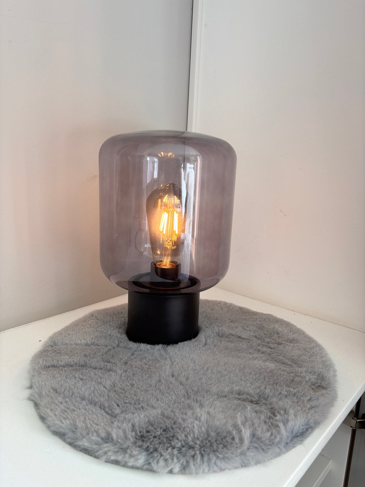 Tafellamp Juno Karwei - 29cm hoog, 18cm diameter, Huis en Inrichting, Overige merken, Ophalen of Verzenden, Inclusief lichtbron