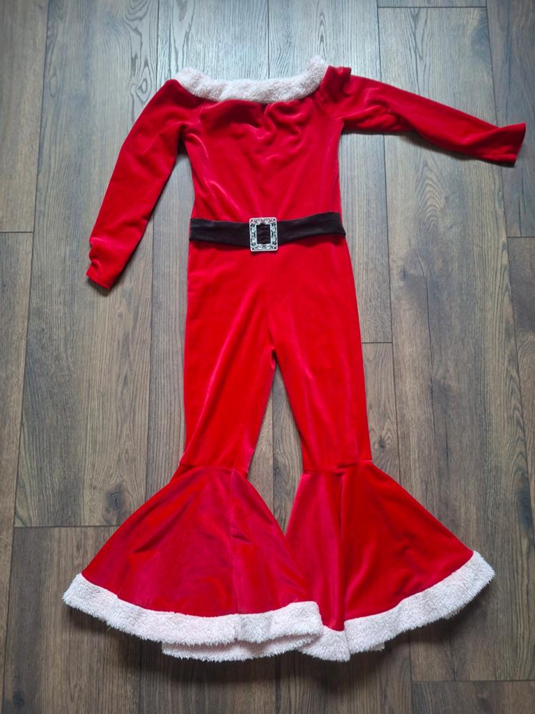 Kerstman of kerstvrouw pak maat 12 / 152., Ophalen, Zo goed als nieuw, 146 t/m 152, Jongen of Meisje