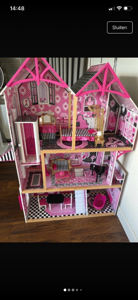 Kidkraft poppenhuis / barbiehuis, Ophalen, Gebruikt, Poppenhuis