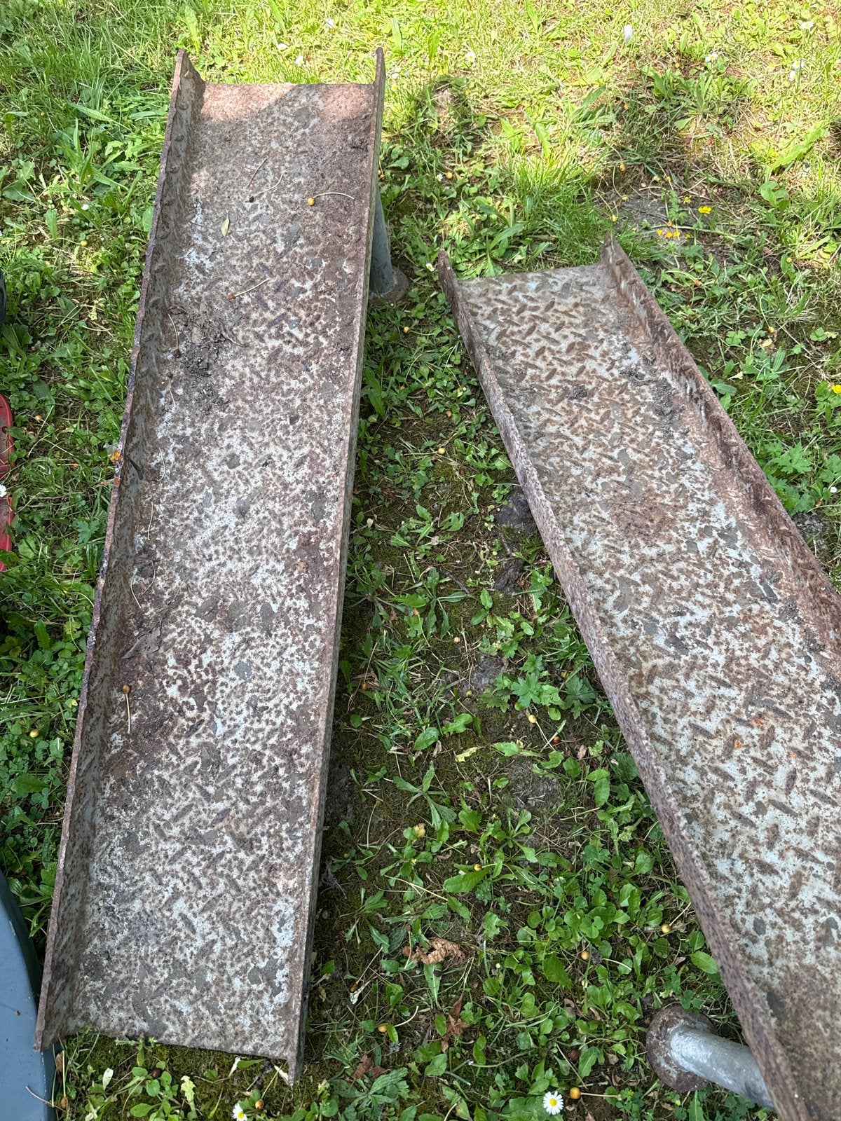 Metalen oprijplaten - robuust en breed, Ophalen of Verzenden, Gebruikt, Minder dan 70 cm