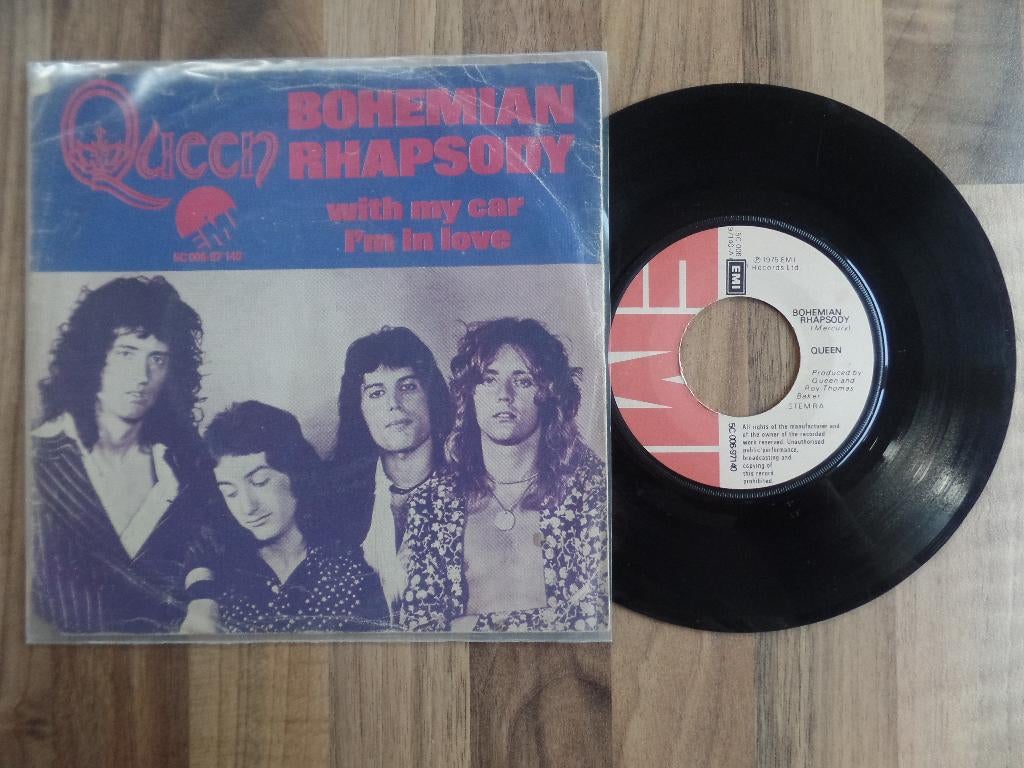 single  Queen - Bohemian Rhapsody, Gebruikt, 7 inch, Single, Ophalen of Verzenden