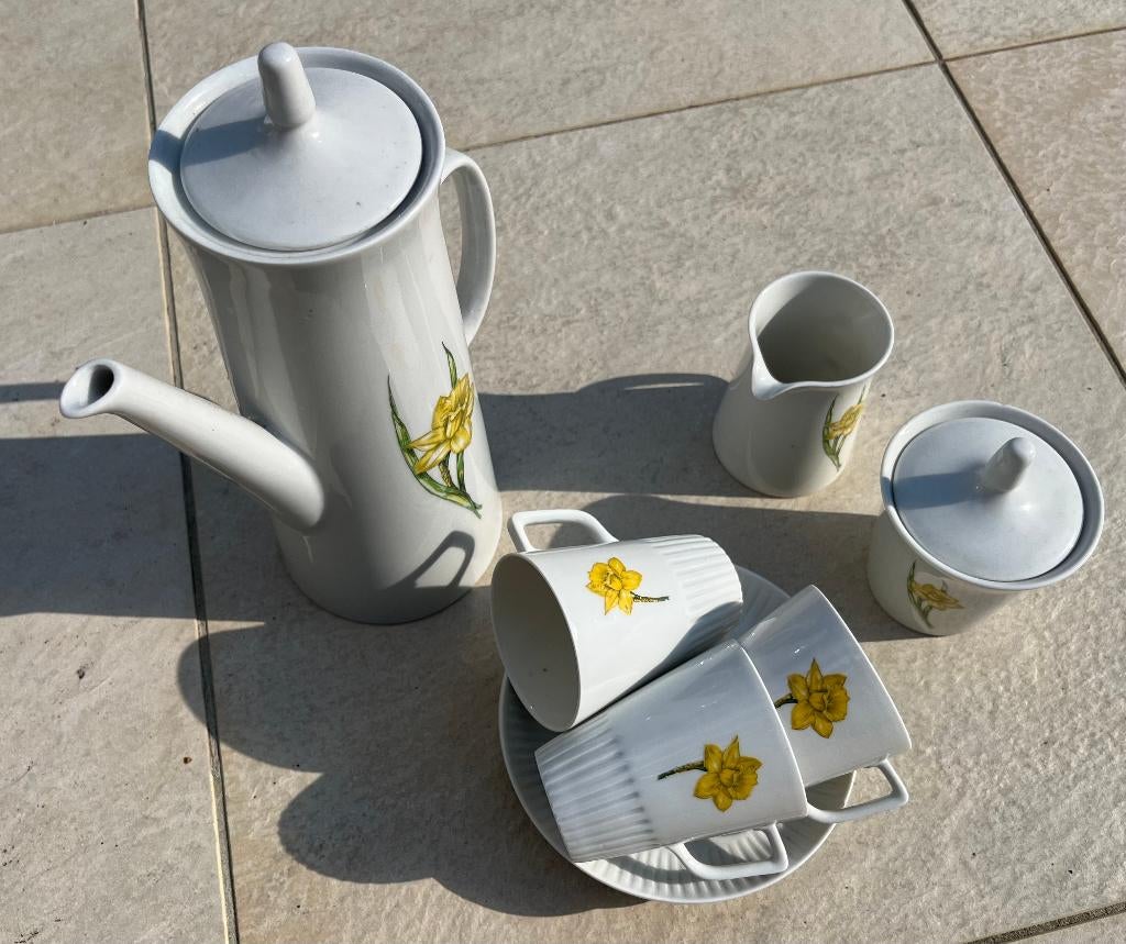 DAF - Daffodil koffieservies, jaren 60, Mosa Maastricht, Ophalen